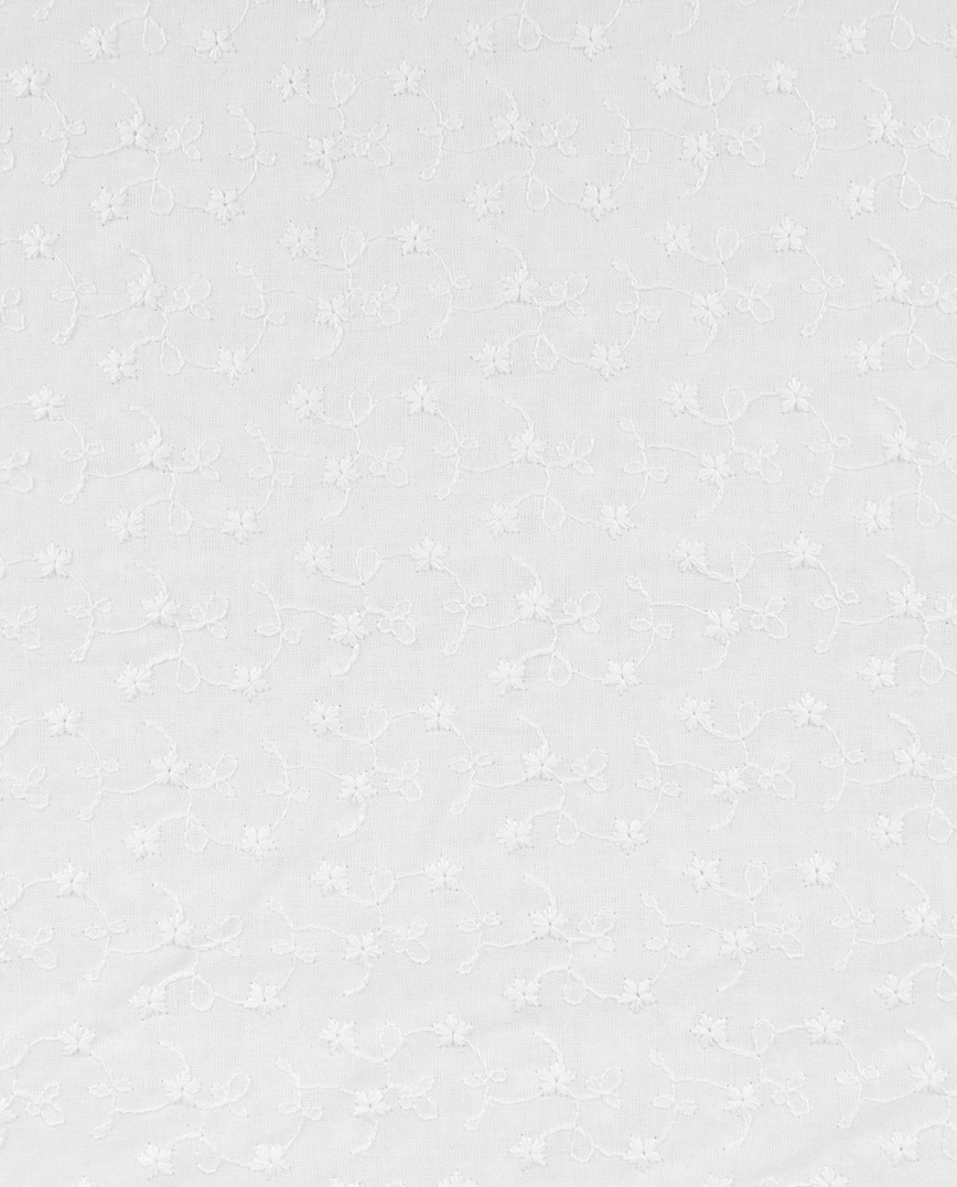 Vyšívaná bavlna s oboustranným obloučkovým okrajem