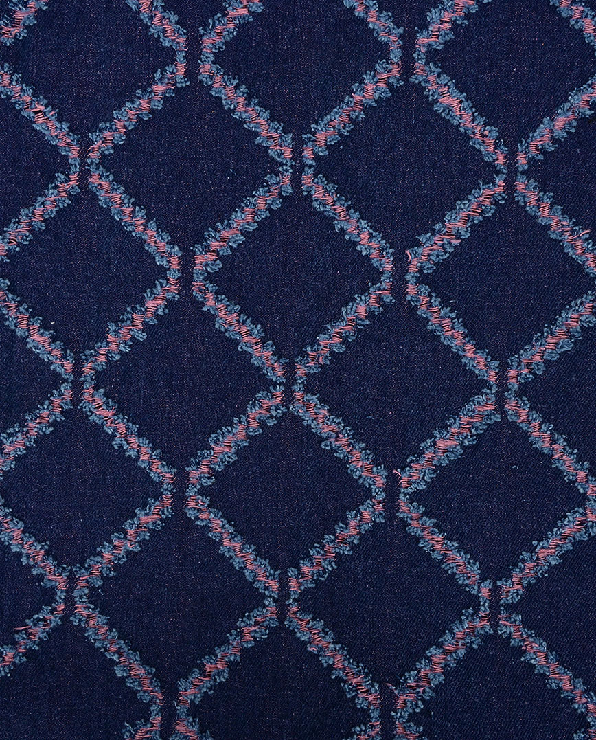 Strukturovaný denim kosočtverec