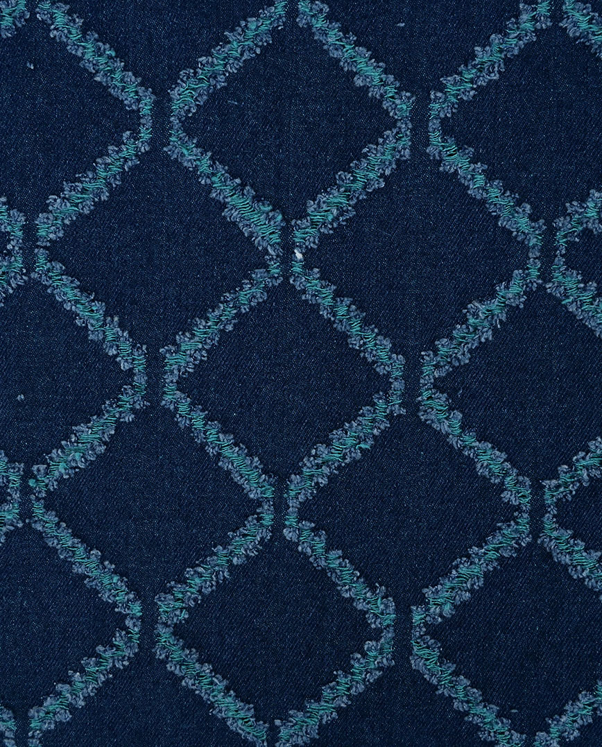 Strukturovaný denim kosočtverec