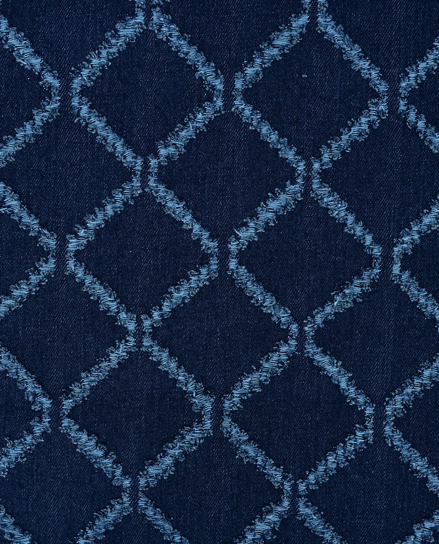 Strukturovaný denim kosočtverec