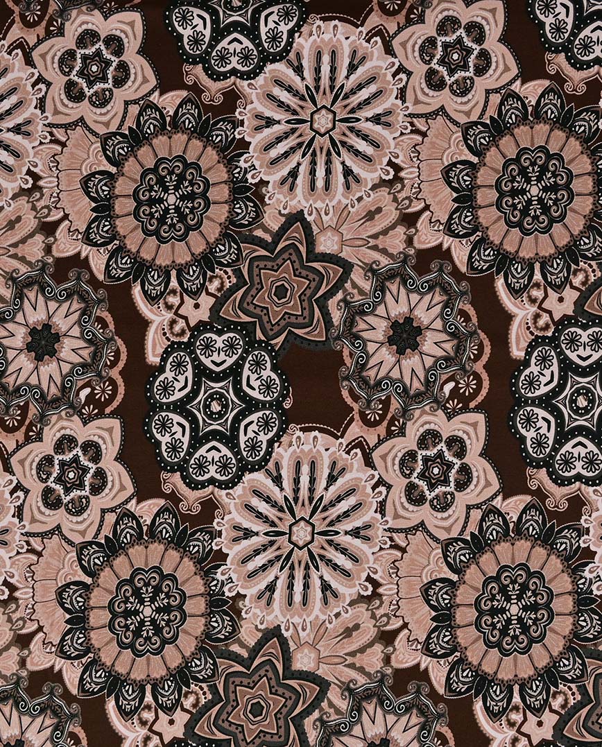 Počesaná teplákovina Mandala (french terry)